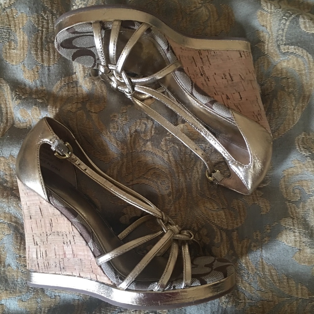 Coach wedge sandals